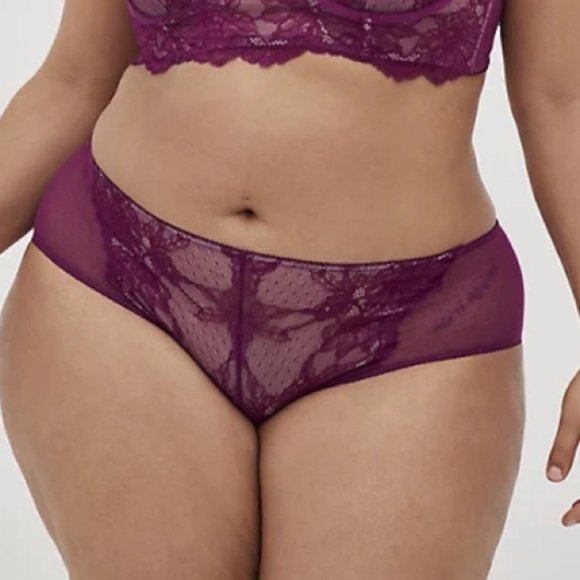 3 for $40 TORRID NWT DOT LACE HIPSTER PANTY WITH KEYHOLE BACK 0201 - Picture 3 of 9